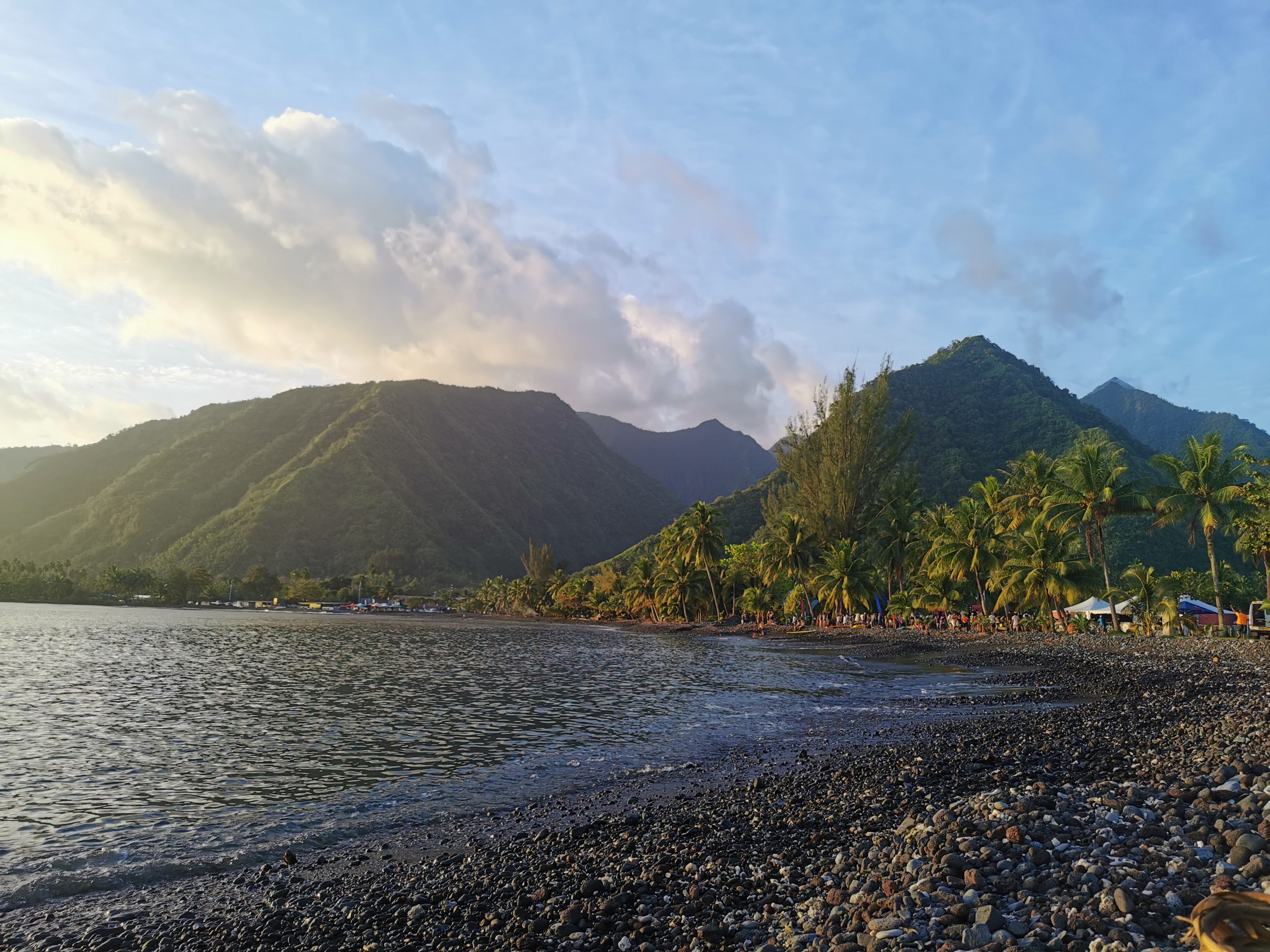 Mon premier coucher de soleil à Tahiti 
